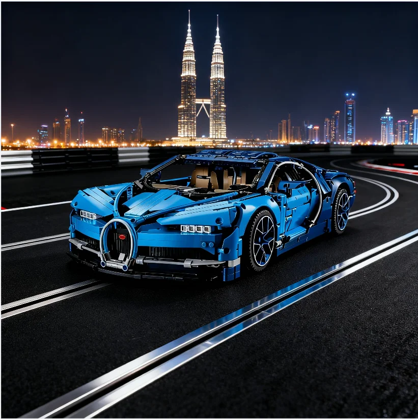 

3599 шт., итальянский синий супергоночный автомобиль, высокотехнологичная модель Buga 1:8, строительные блоки, детская игрушка для детей и взрослых, подарок на Рождество и день рождения