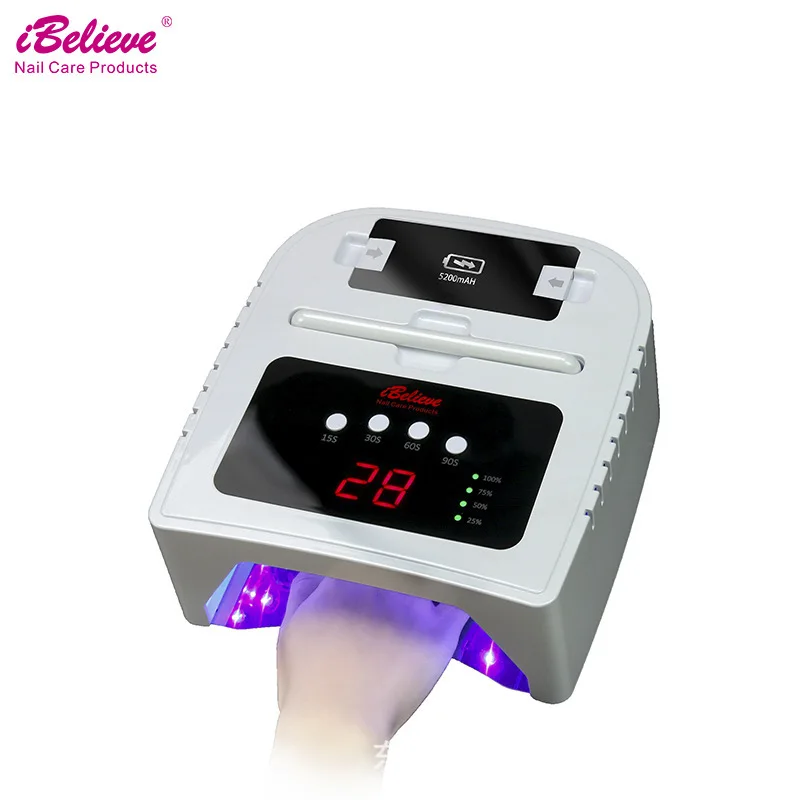 64W LED Nail Lamp for UV Gel Polish Curing, Portable UV LED Nail Dryer,Professional Manicure Lamp,Nail Art Tool,Salon & Home Use