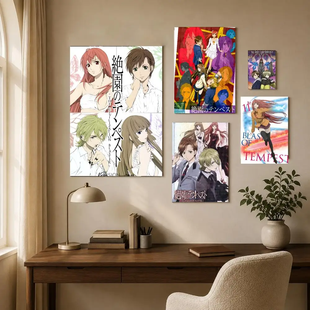 Blast Of Tempest Poster HD Self-adhesive Waterproof DIY Decorative Painting For Home Living Room Bedroom Bathroom Wall Decor