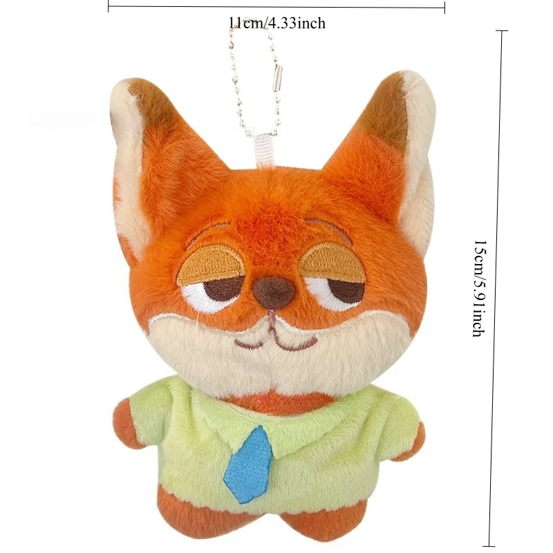 15 cm Disney Zootopia 2 Nick Wilde Faultier Plüsch Gefüllt Schlüsselbund kinder Rucksack Paar Rucksack Dekoration Puppe Kinder Spielzeug
