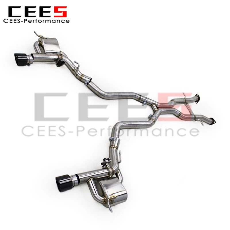 

cees Auto Valvetronic Catback for JEEP Grand Cherokee 6.4L 2011-2020 Brushed Performance Stainless Steel System Escape Muffler