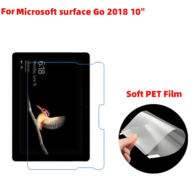 PET Clear/Transparent screen protector Guard film for Microsoft Surface Go go2 go3/Pro 2 3 4 5 6 pro 7 8 9 pro X 13 12 10.6 4pcs