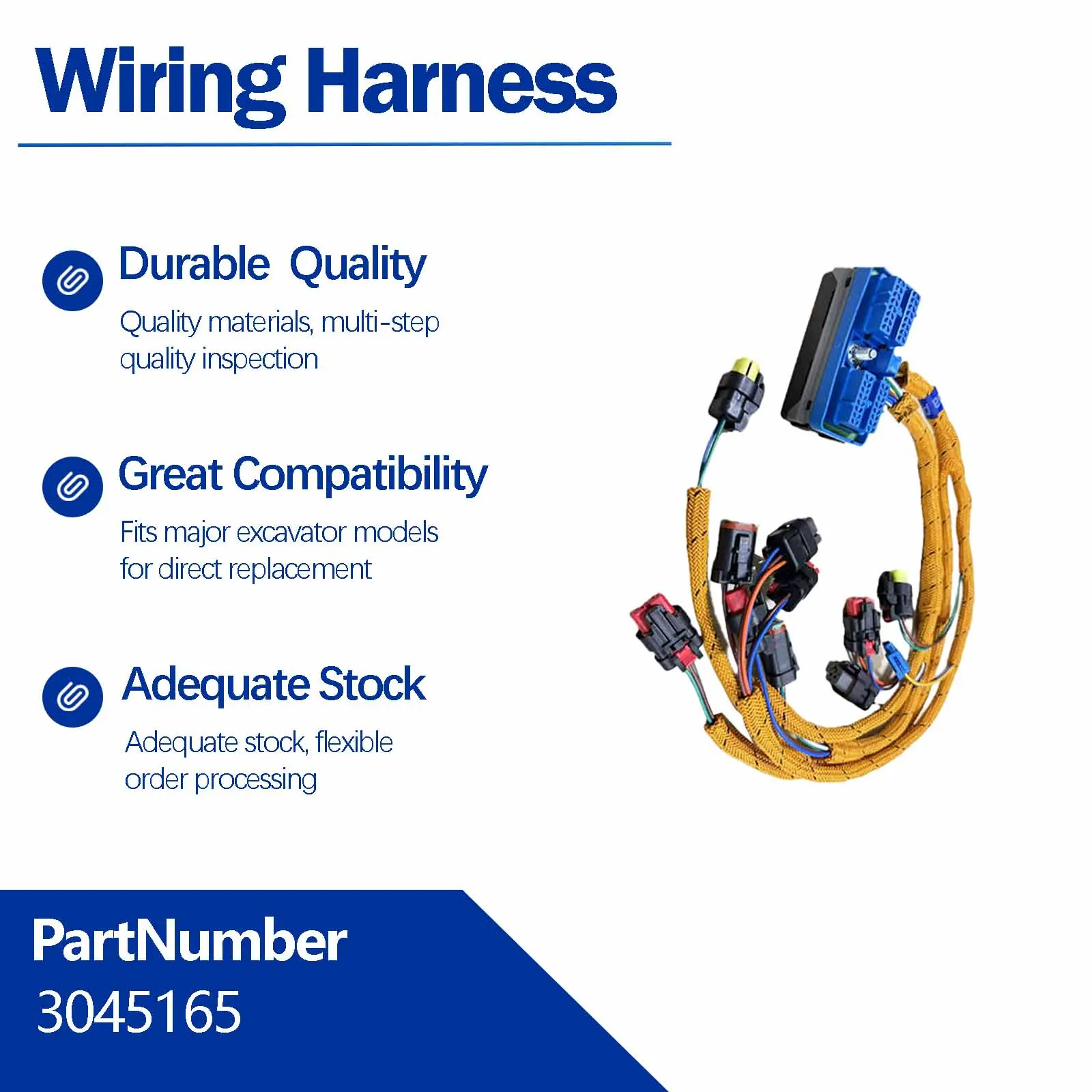 304-5165 3045165 Engine wiring harness assembly For Caterpillar CAT M313D M315D Wheeled Excavators