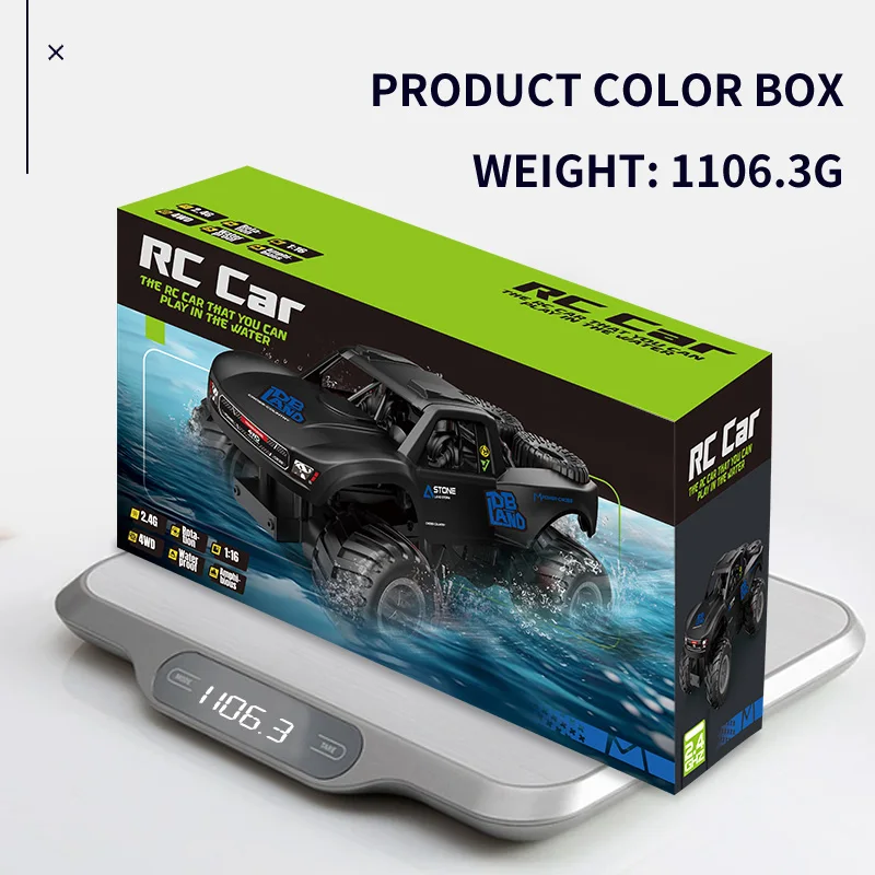 JJRC Q156 4WD 2.4G 수륙양용 오프로드 클라이밍 RC 플립 스턴트 자동차 레이싱 전지형 방수 Q156 RC카