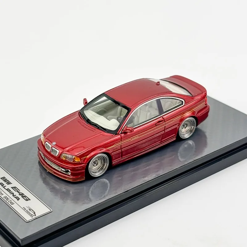 YM 모델 1/64 BMW M3 MK4 E46 개조 B3 알피나 합금 장난감, 자동차 다이캐스트 금속 모델 선물