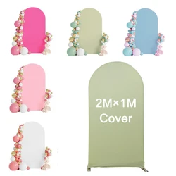 Wedding Arch Cover 2X1M Sage Green Cloth Arch Covers Photography Backdrops for Birthday Baby Shower Balloon Party Decoration
