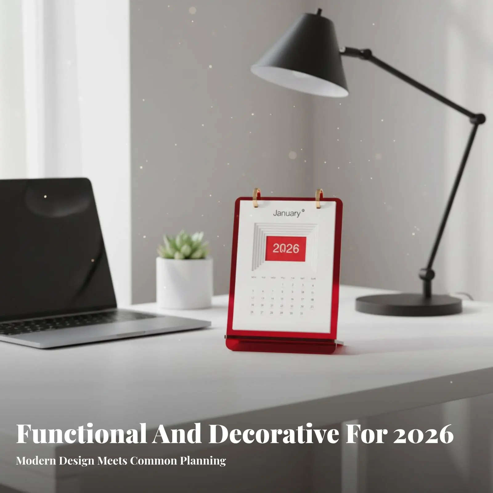 

Acrylic Desk Calendar for 2026 Horse Year, Personalized, Minimalist Ins Style, Creative Office Decor, Multi-Color, Gift Box