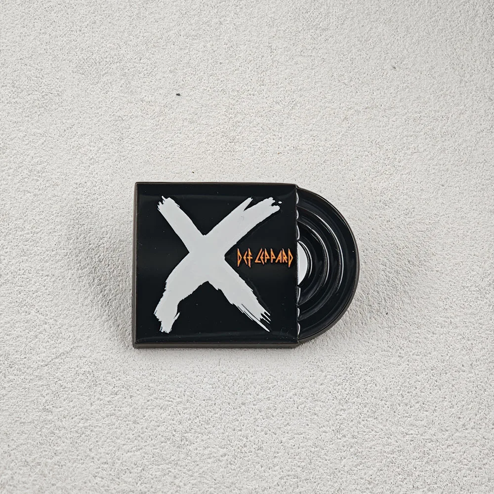 X Ten Album Metallbrosche Heavy Metal Rock Band Schallplatten-Logo Anstecknadel Musik-Fan-Sammlerstück Schmuck Jacken-Taschen-Charm Geschenk – Detail 7