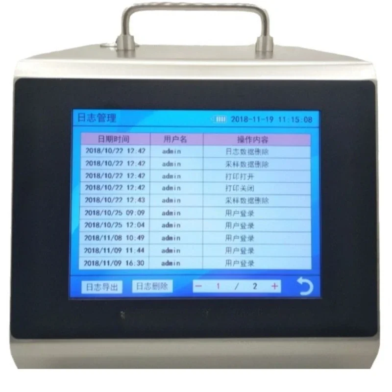 Y09-8B type 28.3 liter 6-channel laser dust particle counter, upgraded large screen touch dust particle