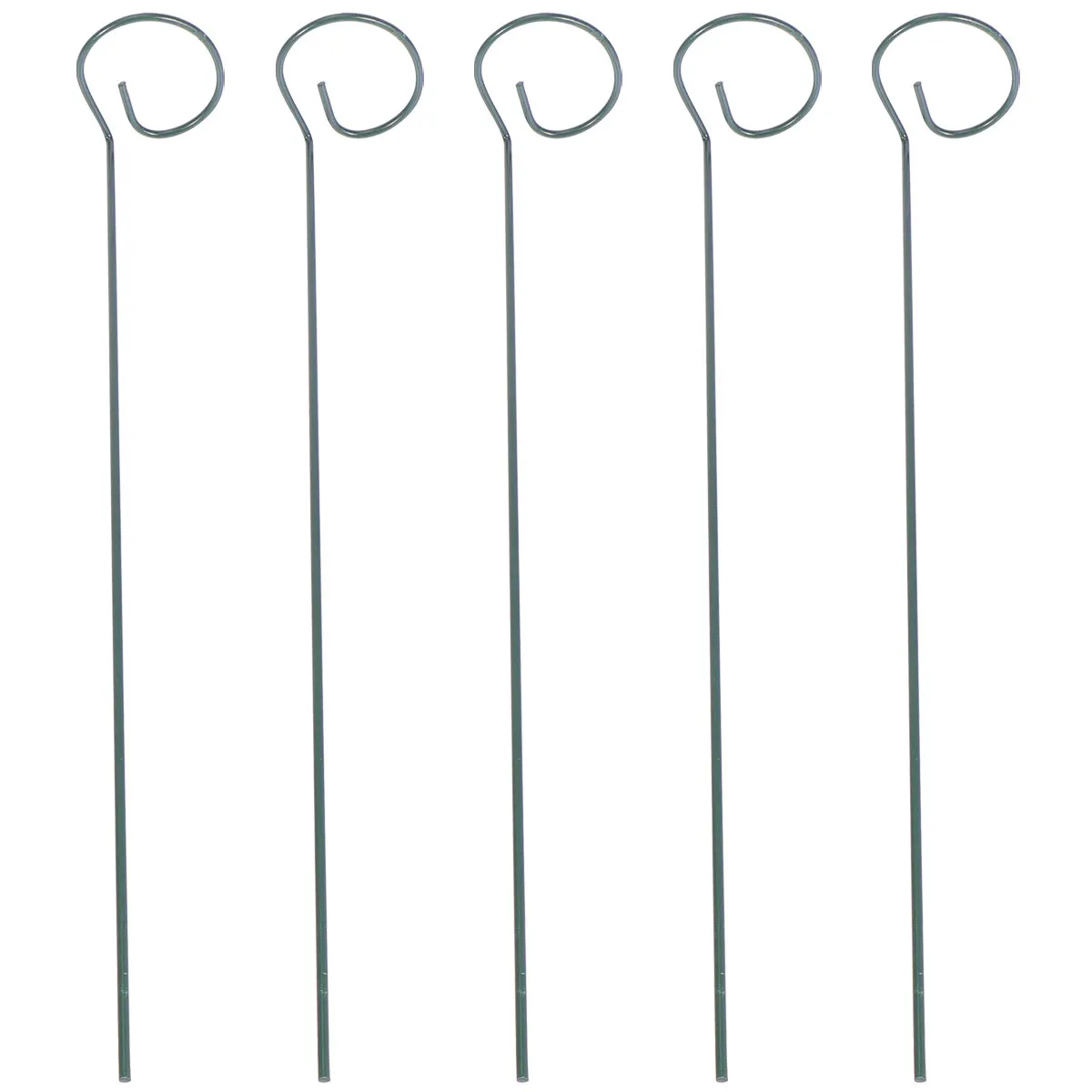 5Pcs Iron Plant Support Rod Longer Stable Rustproof Single Stem Flower Holder for Potted Amaryllis Rose Orchid Sunflower Peony