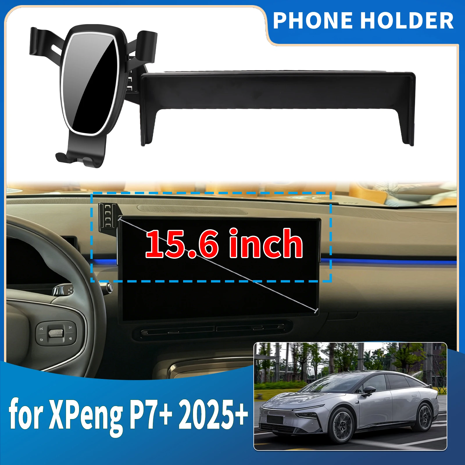 

for XPeng P7+ 2025 2026 2027 Integrated Screen Mount Phone Holder Mount Car accessoires