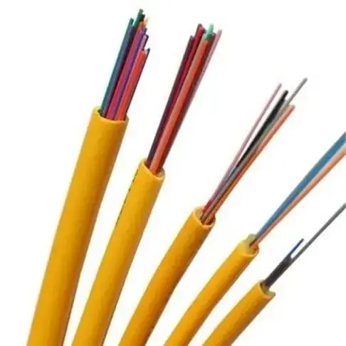 

fiber optic cable 24 cores bundle GJFJV-24 indoor G657A1 OM1 OM2 OM3 OM4 50/125 62.5/125um SM MM 24 fibers wire ELINK 100Mtr