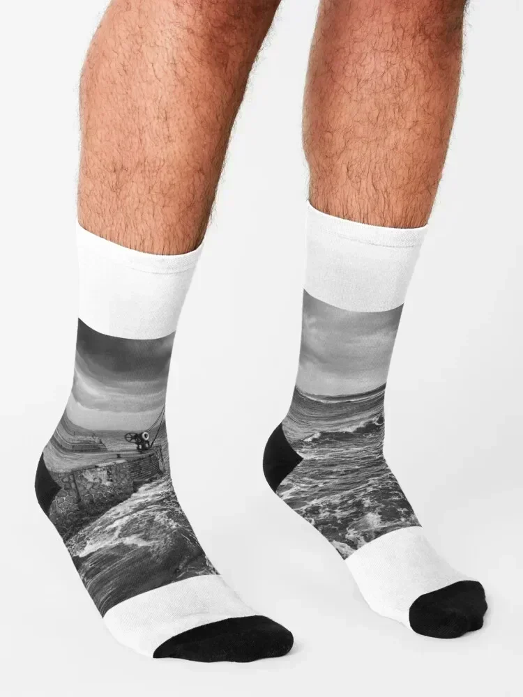 The Salmon Fisheries, Portrush Socks Hiking boots Sports funny gifts men cotton high quality Girl'S Socks Men's