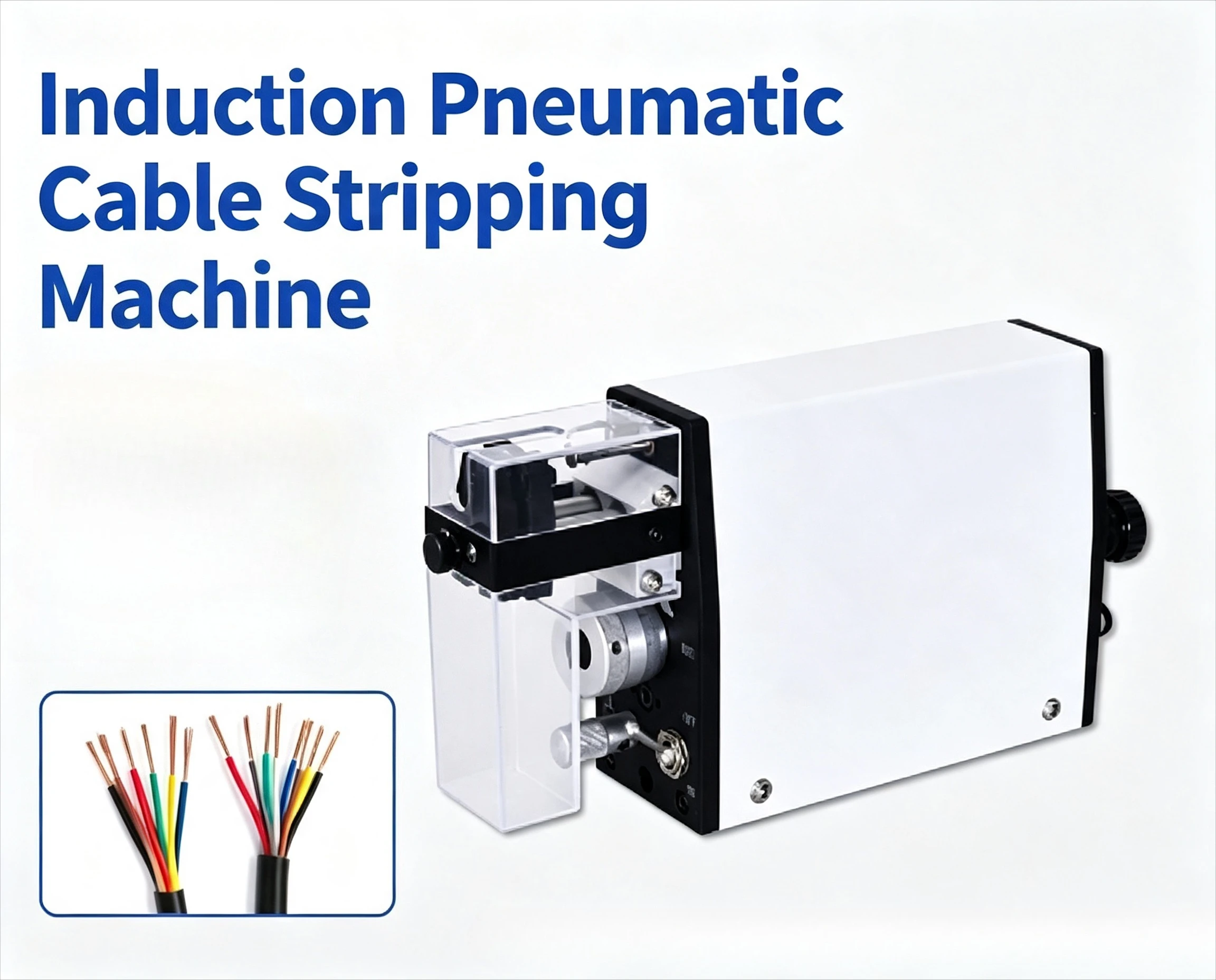 1‑20mm High‑Precision Induction Pneumatic Cable Peeling Equipment for Solid PVC‑PC Single‑Core Cable Stripping