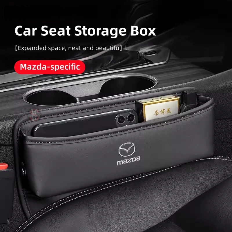

Car Seat Crevice Storage Box Seat Gap Slot Cup Holder Collator For Mazda 3 5 6 Axela Atenza MX5 BT50 CX3 CX5 CX7 CX8 CX9 CX30 RX
