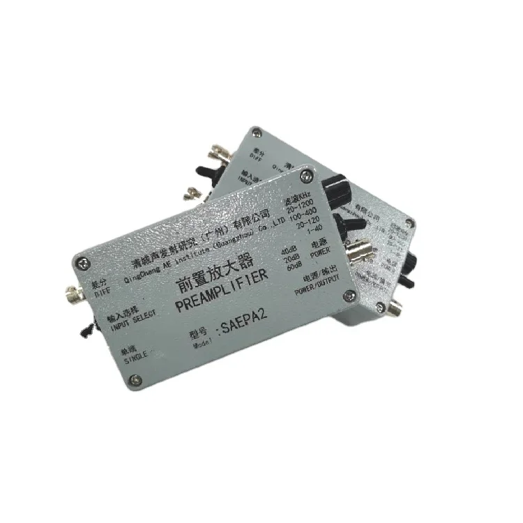 

Попередний усилитель с датчиком акустического излучения 2025PAS с выбираемым усилением 20/40/60 дБ