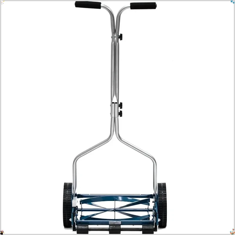 Cortador de grama manual de 14 polegadas, cortador de grama manual para jardas pequenas, ecológico e silencioso