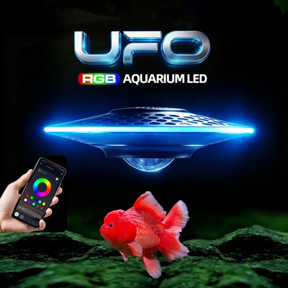 New UFO LED Aquarium Light For Stream Tanks Algae Cultivation Fish Plant Color Enhancement Natural Viewing