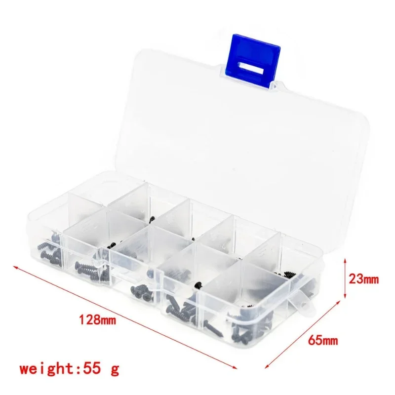 Herramientas de reparación de piezas de desgaste, juego de tornillos de alta resistencia para MJX 16207, 16208, 16209, 16210, Hyper Go 1/16, sin