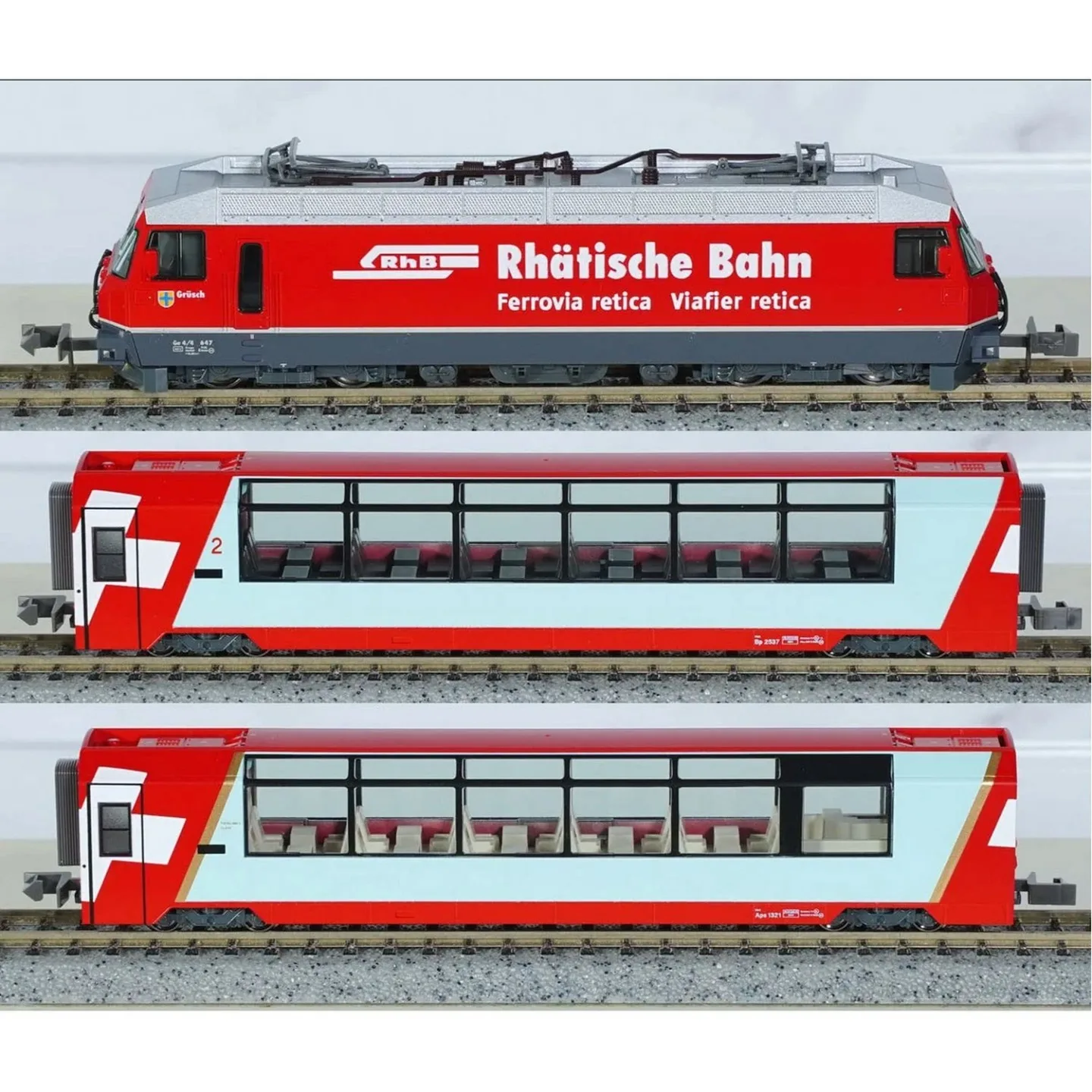 KATO N Type Train Model 10-2026 Glacier Limited Express 3‑Car Set Train Model Collection Display Sand Table Display Adult Toy