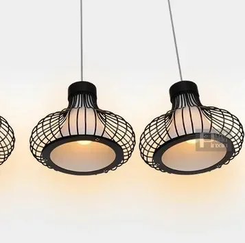 Modern Brief Dining Room Pendant Lights Glass Lamp Shade 3 Head E27 Light Source Length 65cm High120cm