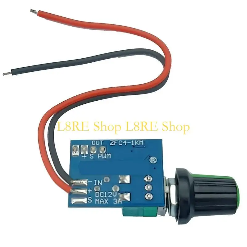 L8RE 4 Wire Fan Speed Controller PWM Fan Speed Controller 12V 4 Pin Computer Temperature Control Switch for PC Cooling Fan