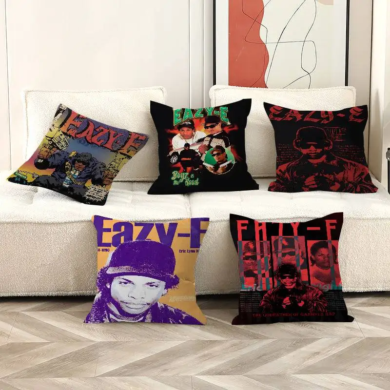 Hip Hop Music Stars Ice Cube Eazy-E Personalized picture text home decorative pillows Household Gifts 45x45cm