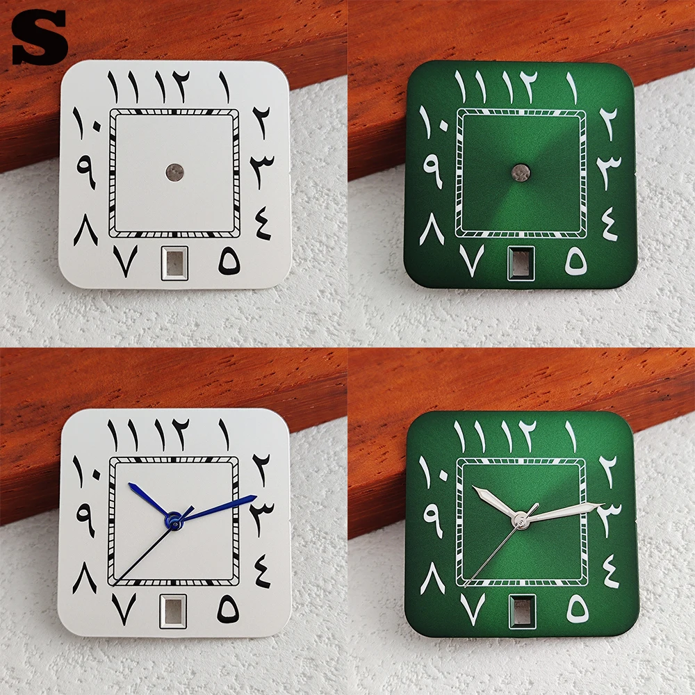 

Циферблат Santos, циферблат NH35, циферблат NH36, циферблат с арабскими цифрами, квадратный циферблат, квадратный корпус, подходит для ремонта, аксессуар для часов с механизмом NH35