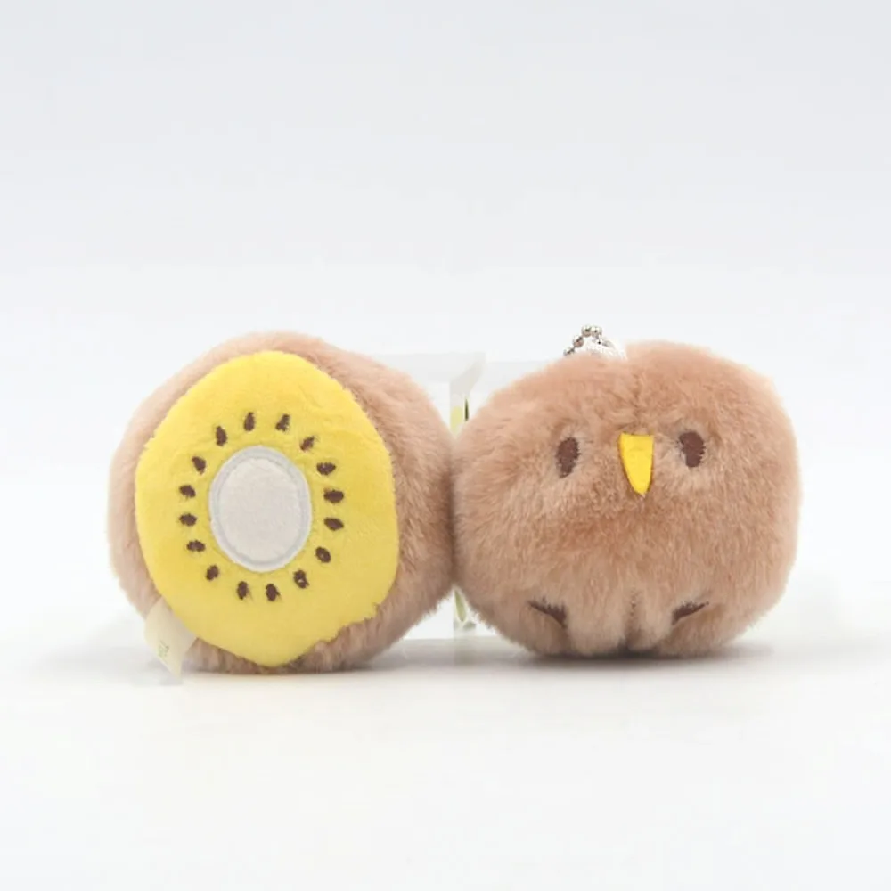 7cm Cartoon Kiwi Bird Plush Keychain Keyring Pendant Bag Pendant Decorative Doll Cute Desk Accessories Fashion Girls Gift