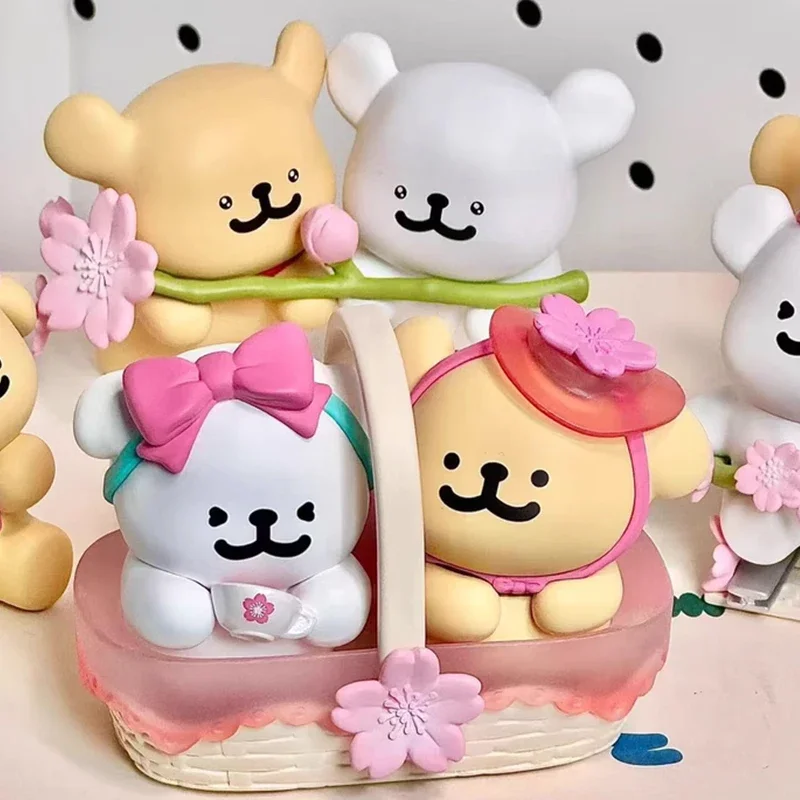 

Maltese Romantic Cherry Blossom Series Blind Box Maltese Action Figure Surprise Bag Kawaii Dog Anime Figurine Mystery Boxes Toys