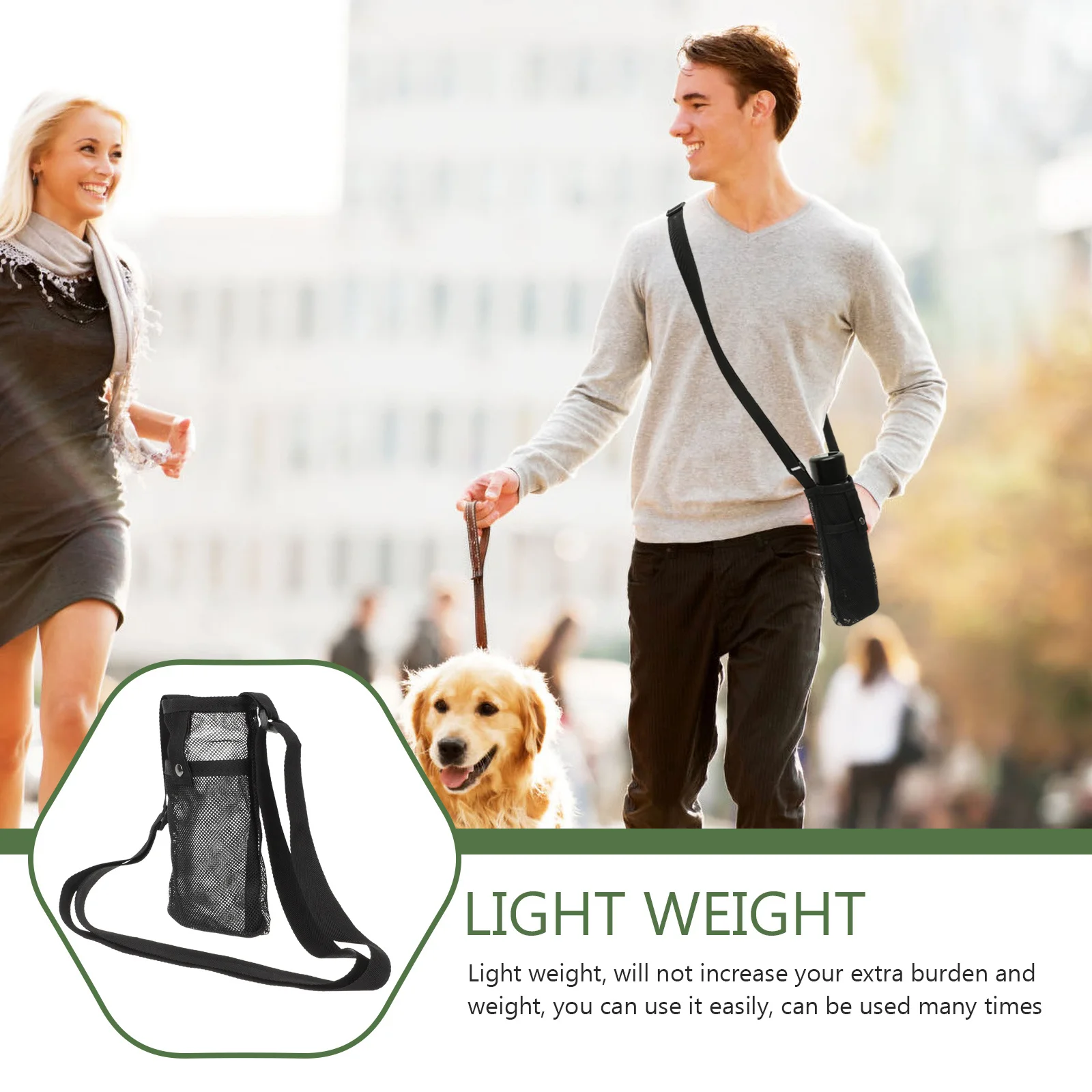 물병 메쉬 가방 캠핑 하이킹을위한 휴대용 통기성 파우치 주전자 슬리브 캐리어 경량 보관 주머니