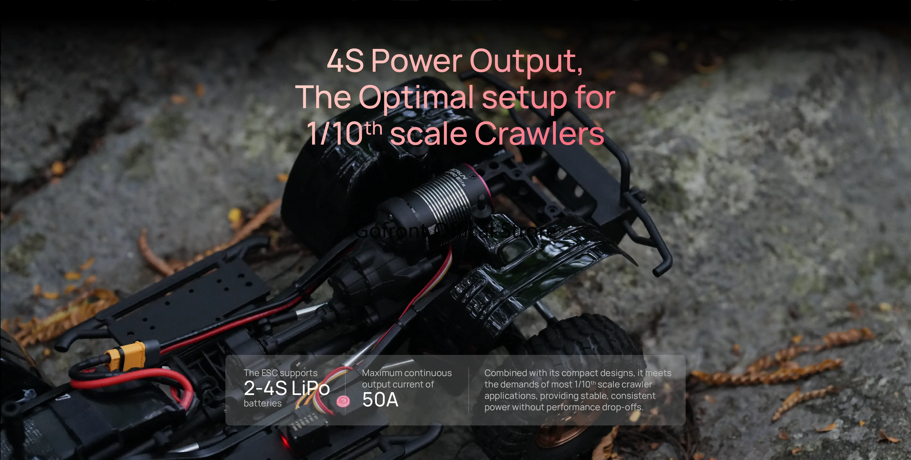 سرعة Hobbywing QuicRun Fusion Pro Elite 2300KV الجديدة بدون فرش ​ ​ وحدة تحكم ESC لألعاب السيارات 1/10 الزواحف
