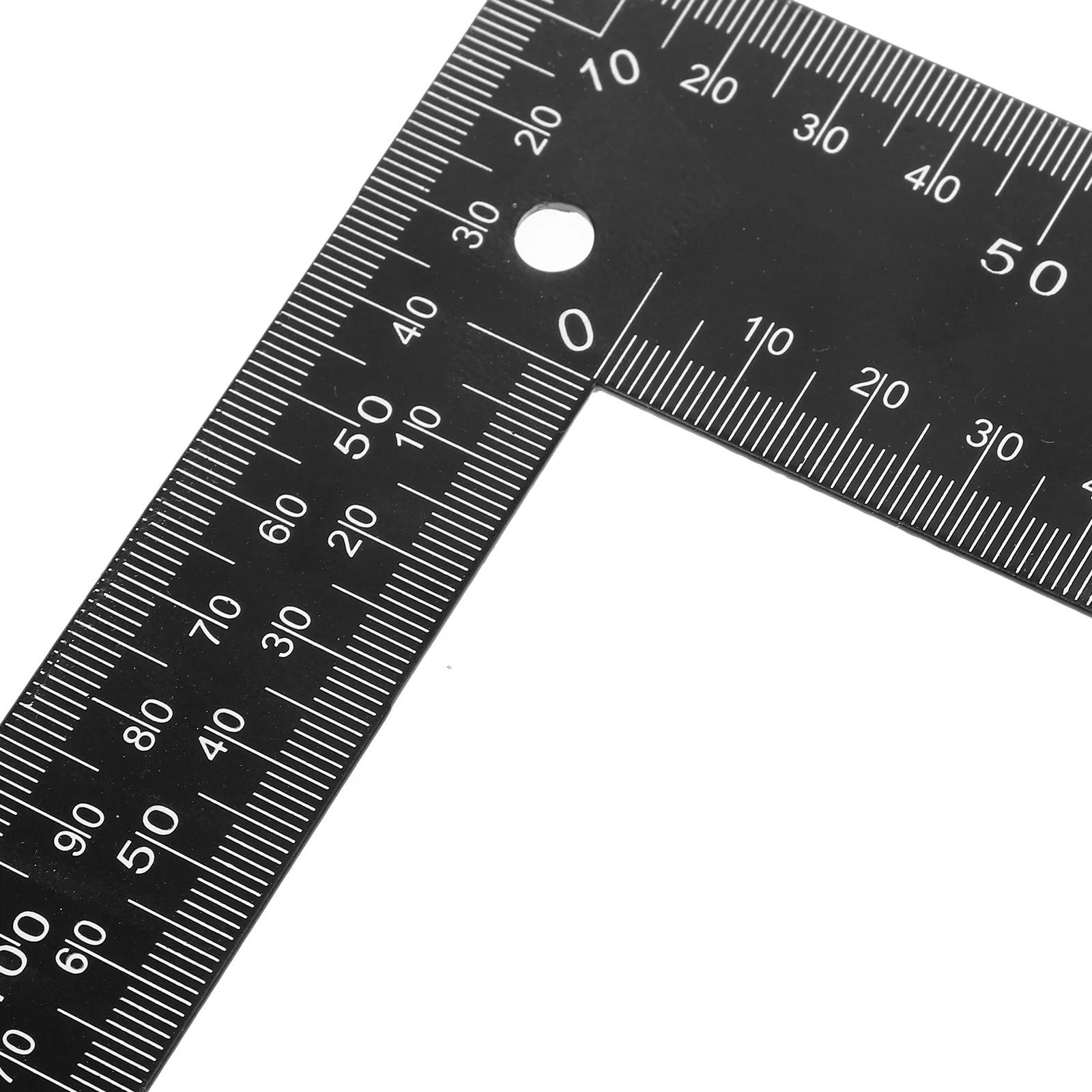 

Black Right Angle Steel Ruler Precision Durable Crafting Measuring Tool Woodworking Carpenter Square Framing Square