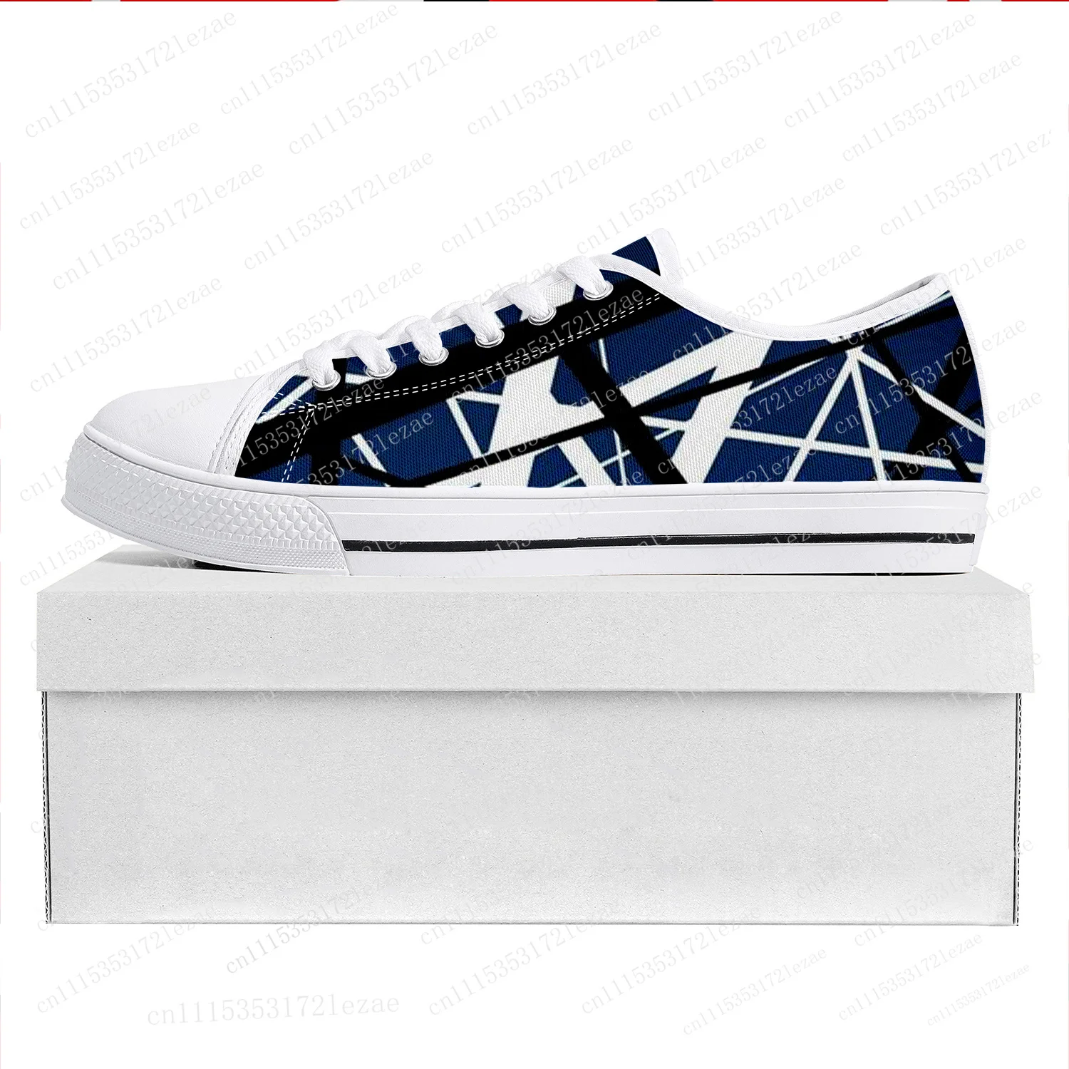 Heiße 5150 gestreifte EVH Gitarren-Freizeitschuhe, niedriger Schnitt, Unisex, bequem und atmungsaktiv