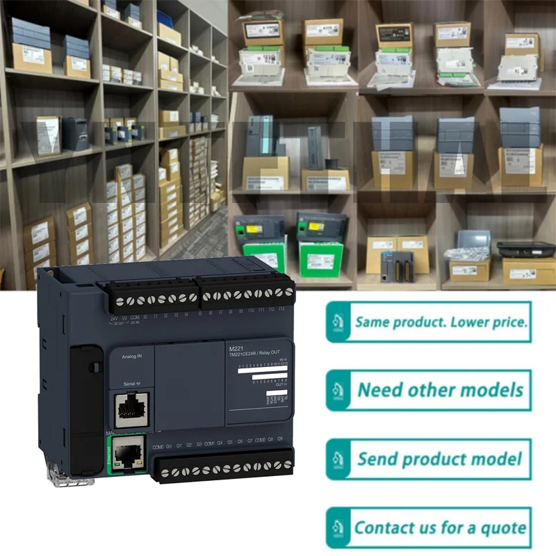 새로운 오리지널 TM221CE24R Modicon M221 통합 프로그래밍 가능 컨트롤러 모듈
