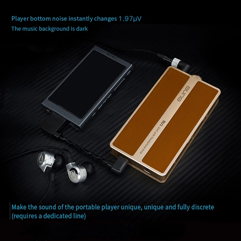 AUNE BU1 Fully Discrete Portable DAC Headphone Amplifier USB Decoding 32Bit/768k DSD512 HiFi Player For Active Audio Speaker Amp