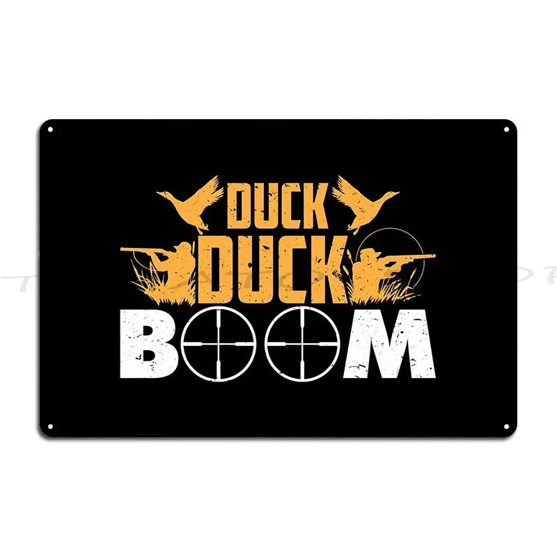 Waterfowl Duck Hunter I Was Thinking About Duck Hunting Metal Signs Club Garage Rusty Plaques Design  Tin Sign Poster
