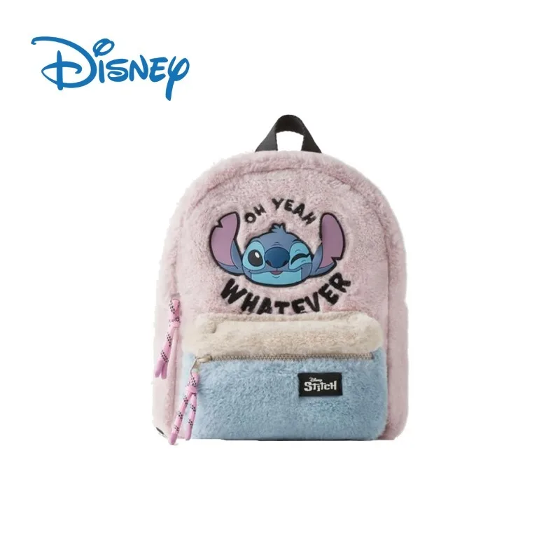 

Disney New Cartoon Stitch Boys and Girls School Bag Cute Fashion Color Blocking Backpack Mini Backpack
