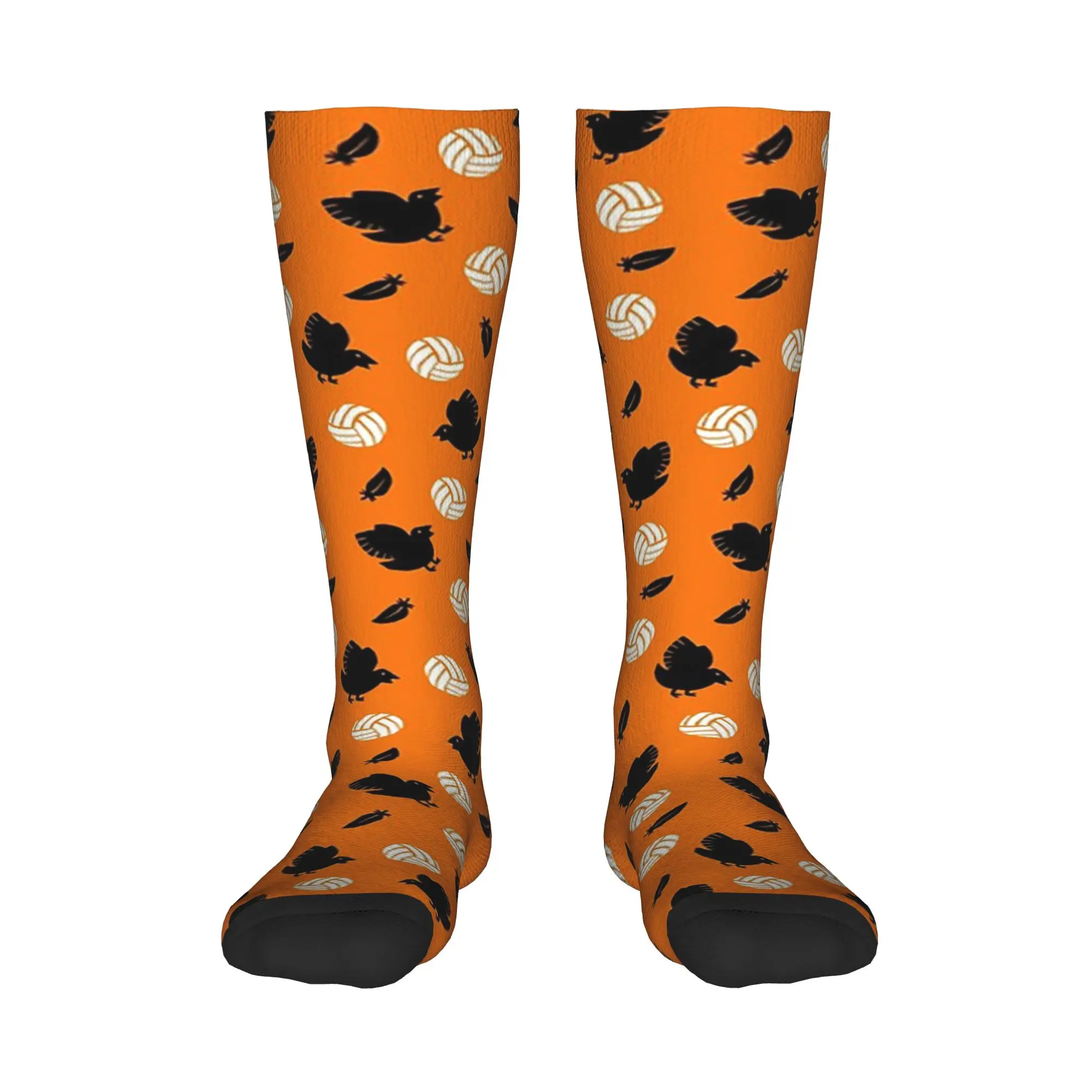 

All Seasons Crew Stockings Haikyuu Karasuno Volley Crows Socks Harajuku Casual Hip Hop Long Socks Accessories for Men Women