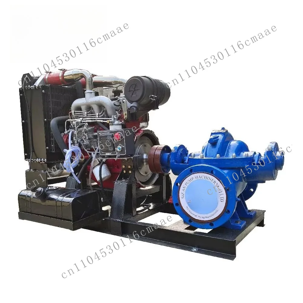 Single-stage 4-inch water-absorbing centrifugal flood control diesel engine split casing pump