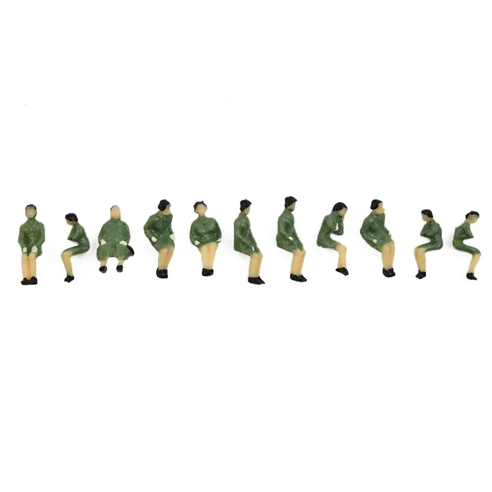 

Assorted Colours 90Pcs HO Scale ALL Seated People Figures Set For Sand Table Model Making Landscape And Scene Decoration