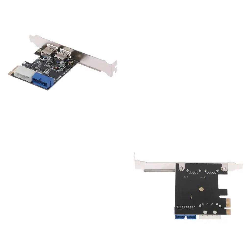 19 Pin USB Header PCI for Express to Dual 20 Pin USB Card Durable