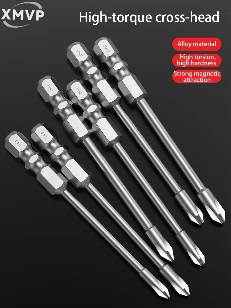 

Cross head double-jointed extended pneumatic electric screwdriver S2 steel strong magnetic driver head kit