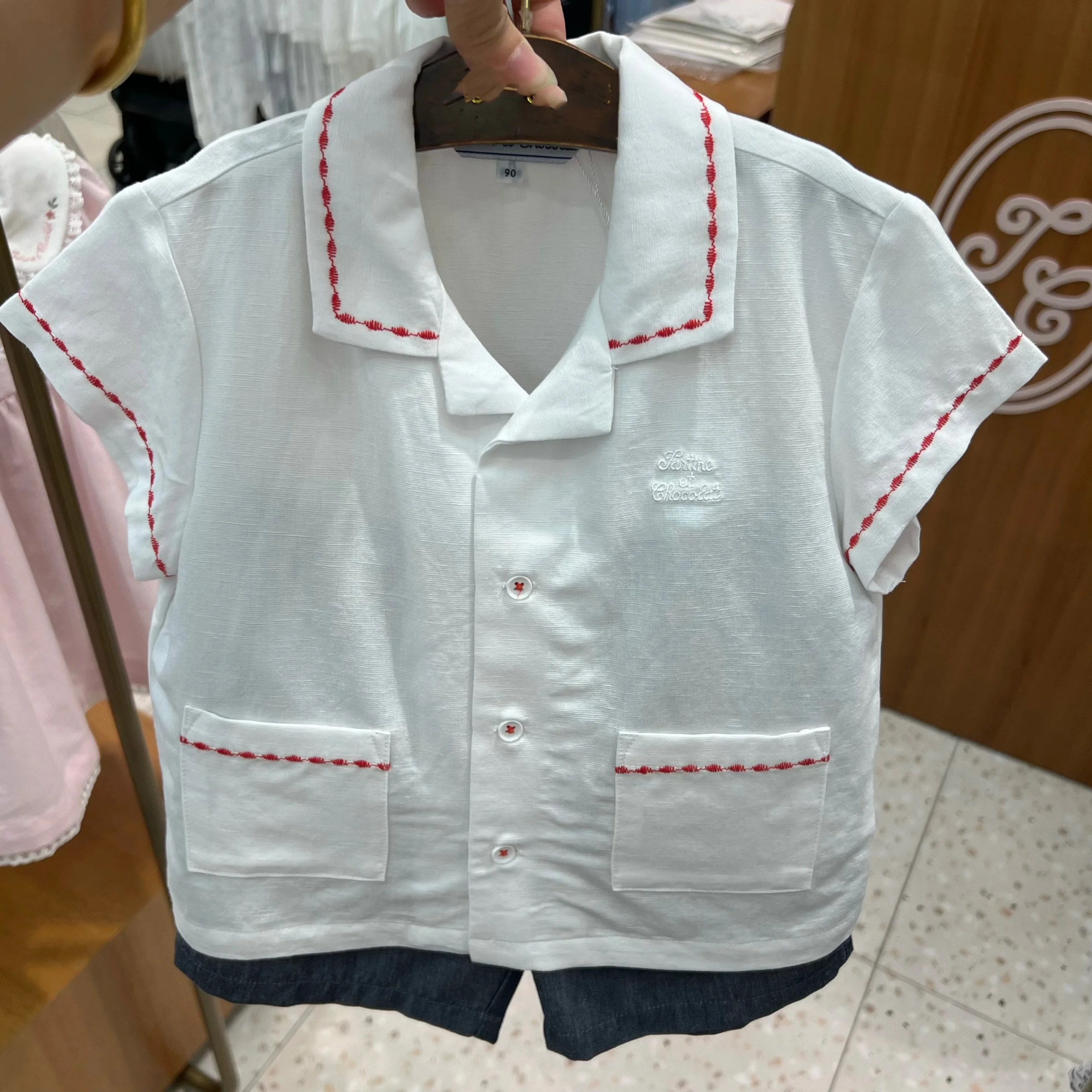 cotton-linen-breathable-short-sleeve-shirt-shorts-casual-set-for-baby-girls-summer-new-style-k7-two-piece-suit-for-kids