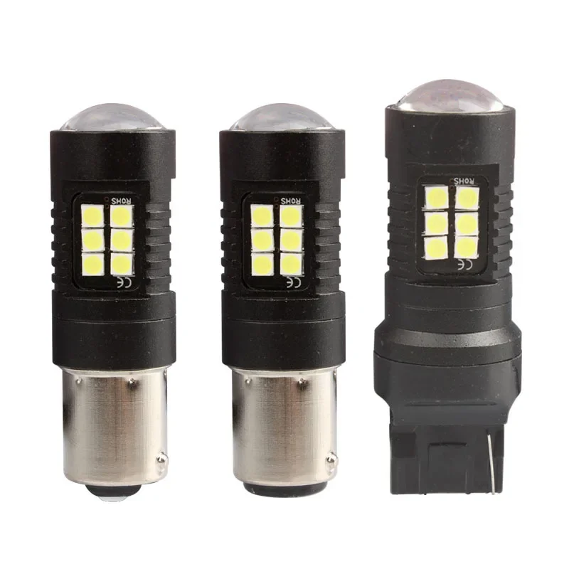 

2PCS Car LED 1156 1157 BA15S LED2pcs P21W LED Bulbs Lights Turn Signal Reverse Brake Light R5W 3030 12V Automobiles Lamp