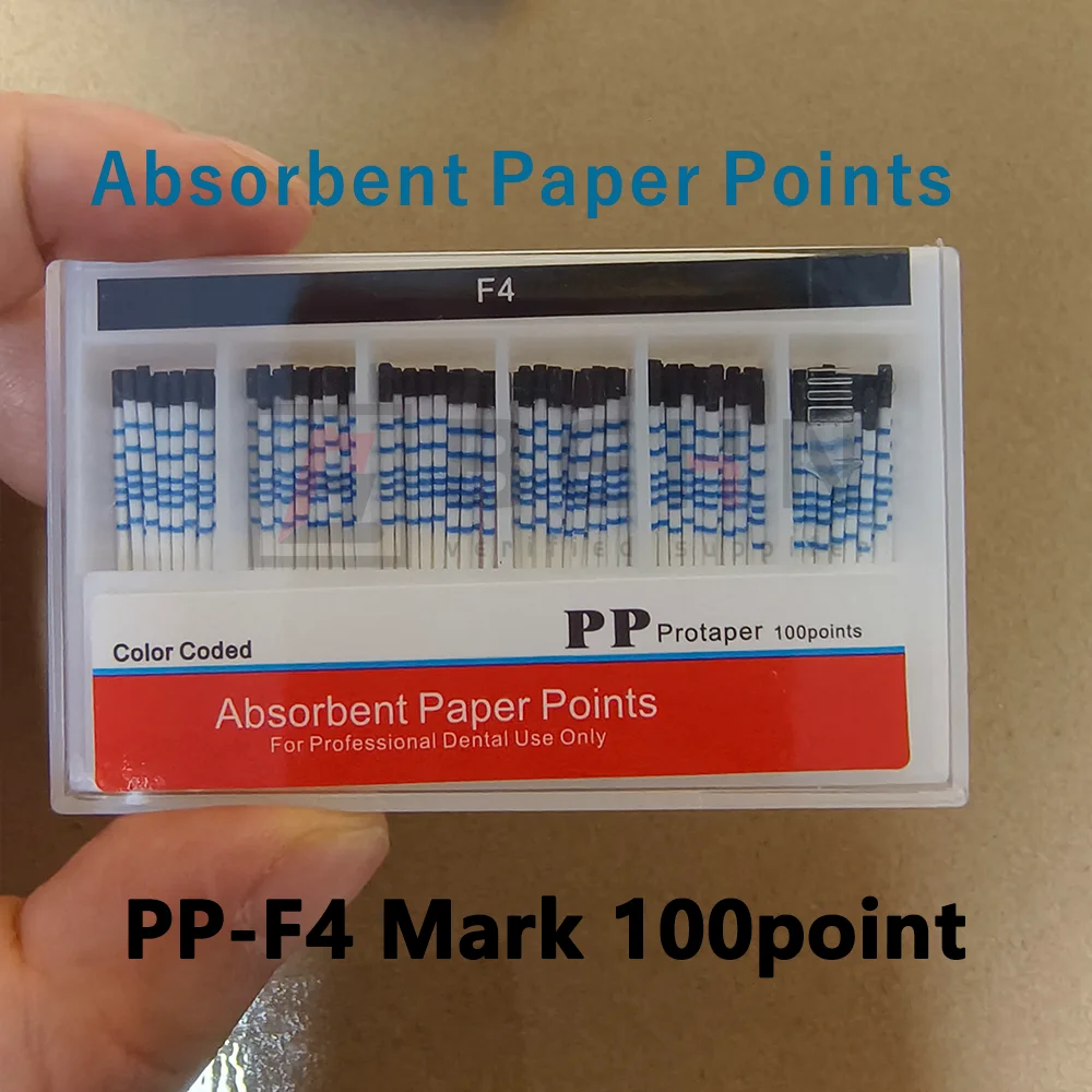 Papierowe końcówki dentystyczne chłonne F1 F2 F3 F4 F5 Materiały dentystyczne Mocne chłonienie Czyste włókno bawełniane Papier Guttahanger narzędzia dentystyczne