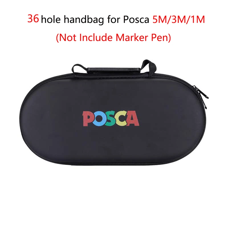 Imagem -05 - Papelaria Portátil 36 48 72 Buracos Slots Marcador Bolsa Case Organizer para Todos Posca Tamanho Marcador para Uni Pc1m 3m 5m 8k 17k