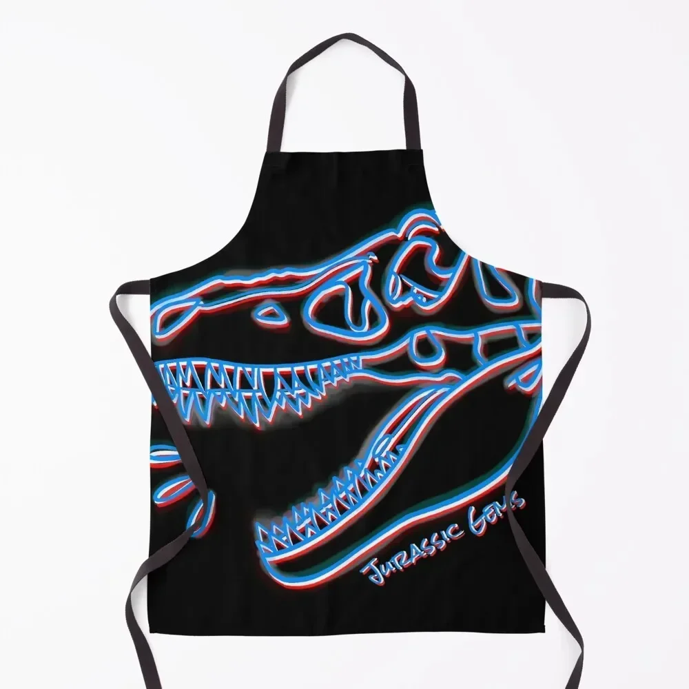 Jurassic Gems 3D Velociraptor Apron Children'S Kitchen For Man Cute Kitchen Accessories women's work Apron