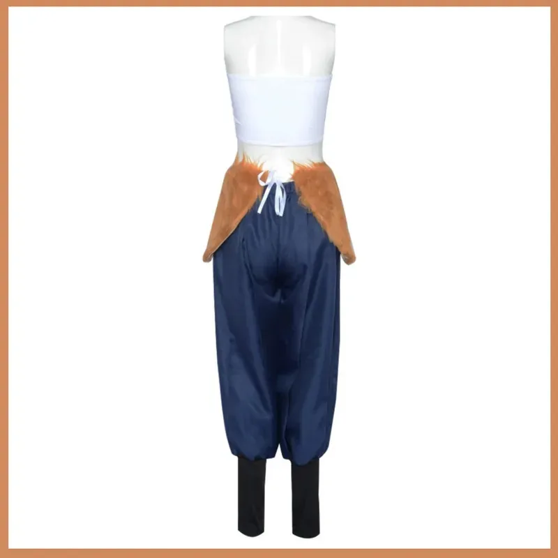 Disfraz de Anime Hashibira Inosuke para mujer, conjunto completo con peluca, Tops de tubo sexys, pantalones, decoraciones de cintura, traje de Halloween