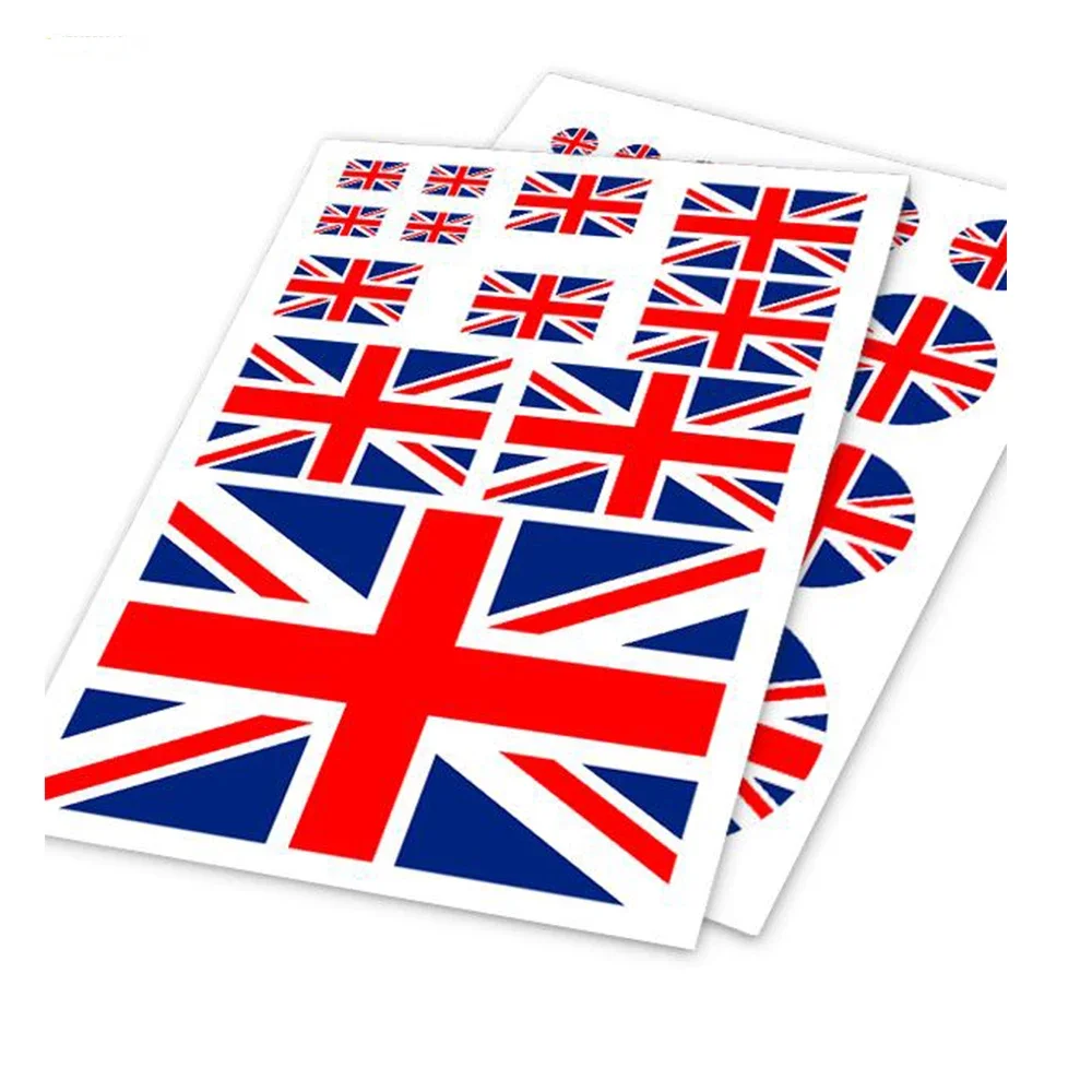 England flag design sticker on car /laptop/bicycle,hot doodle vinyl waterproof sticker,2 models available